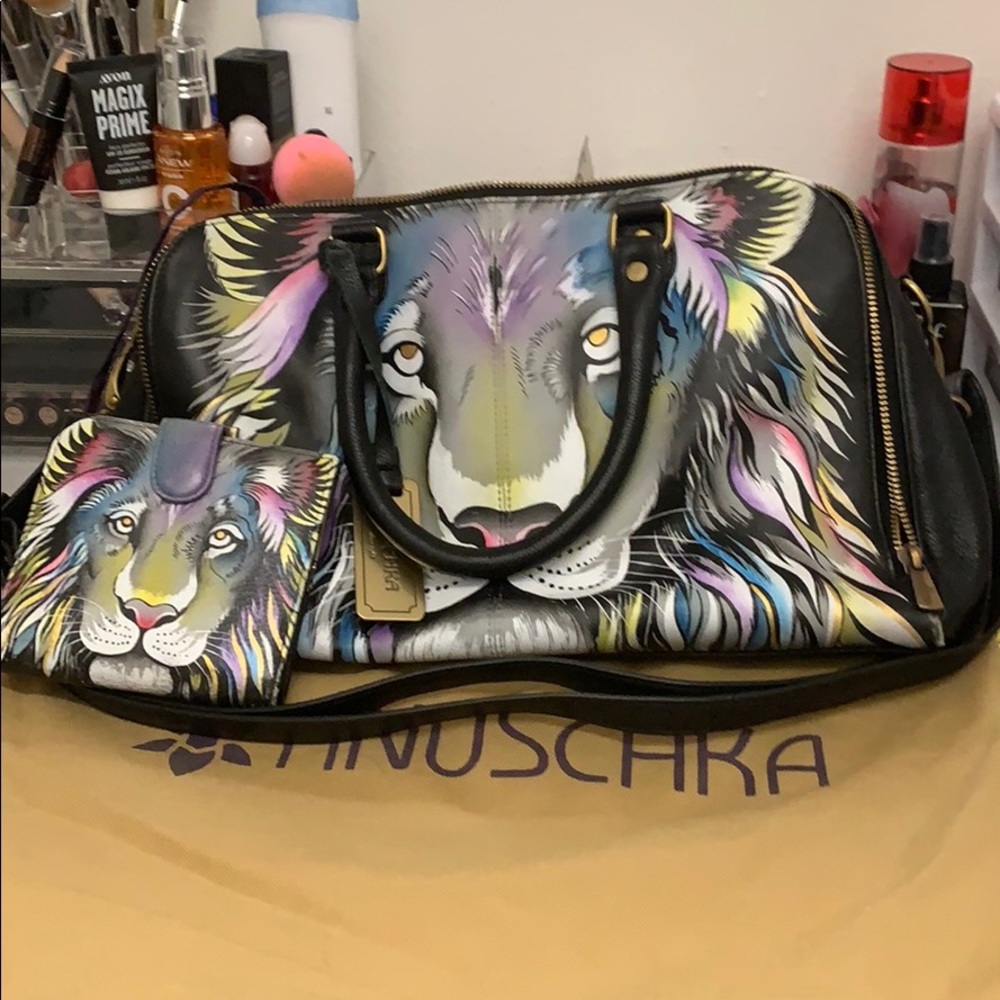 Anuschka “Lion” Bag with March RFID Wallet